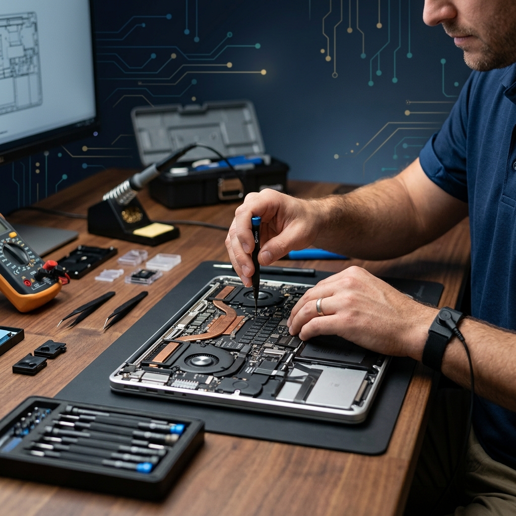 Teknisi service laptop profesional